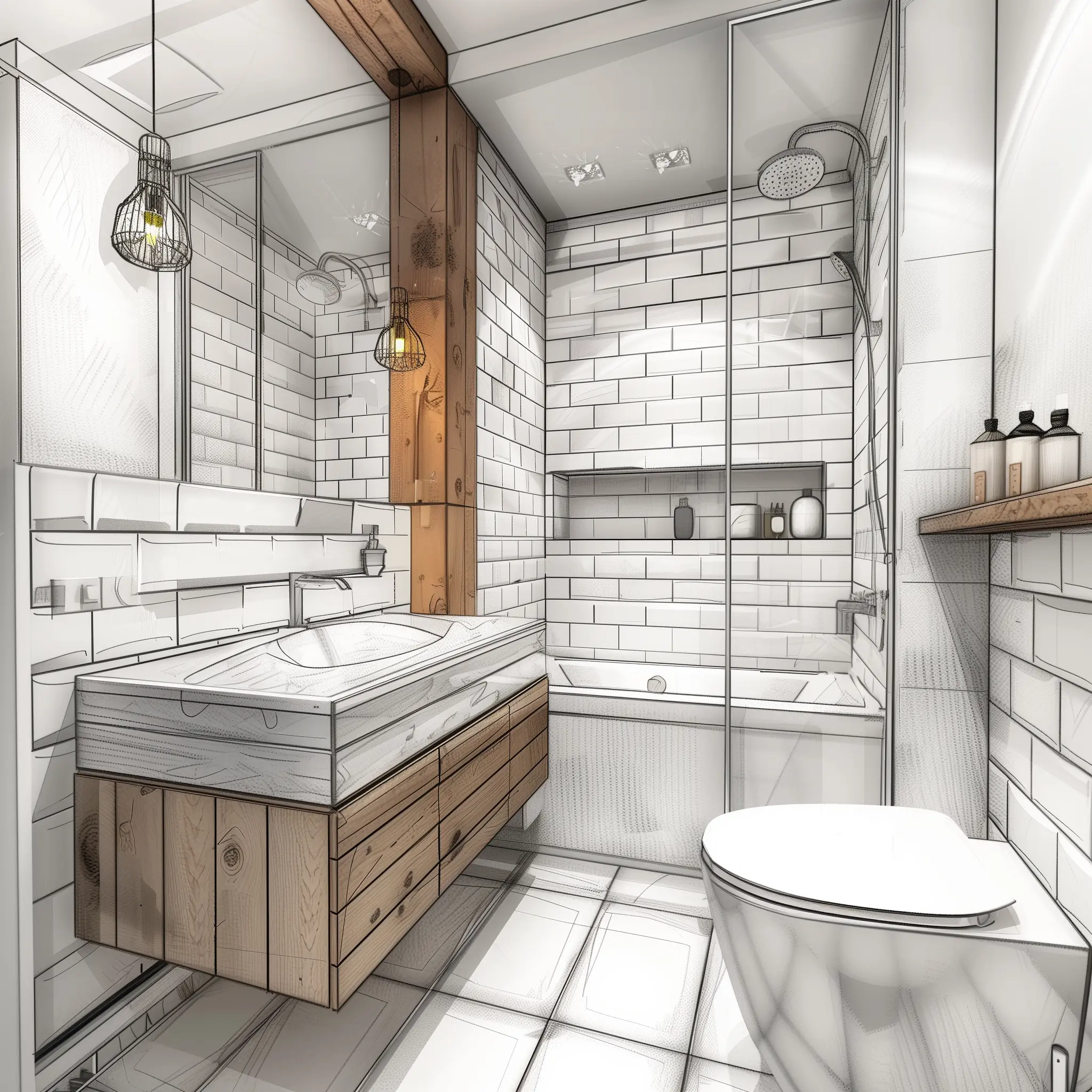 Bathroom Sketch